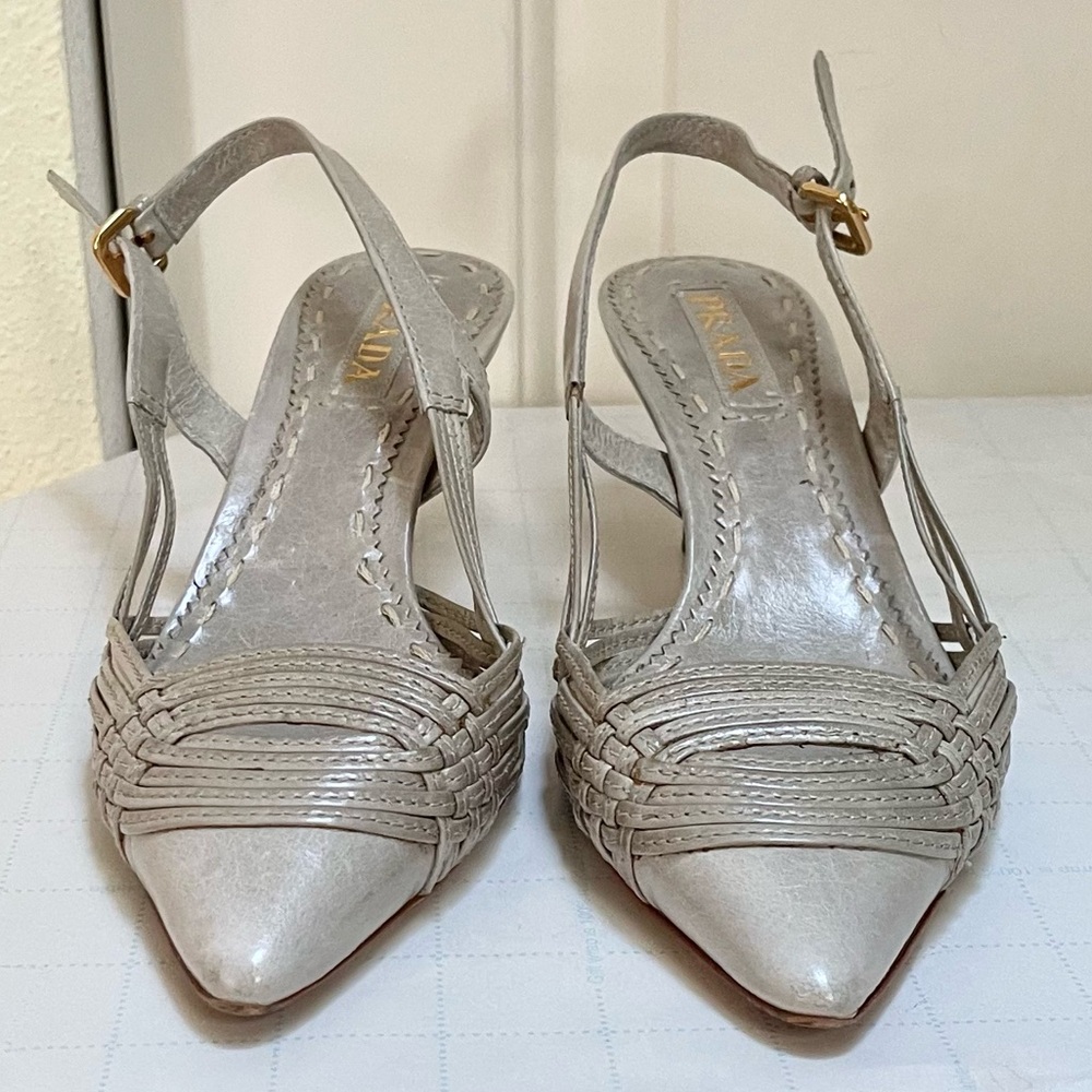 Authentic Prada Slingback Shoes - image 4